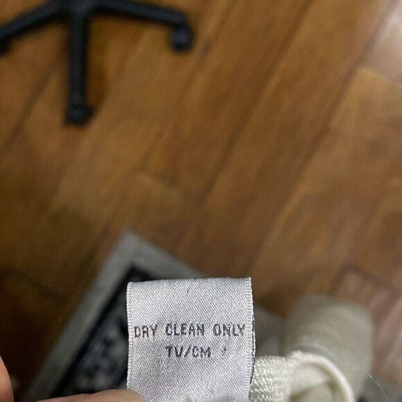 Vintage Jacqueline Ferrar Metallic Silver Short Sleeve Knot Sweater Top - Picture 9 of 10